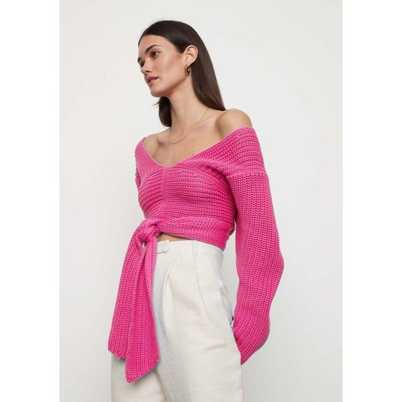 ATOIR Perfect Game Knit Sweater in Rouge Pink - Size Small - Picture 3 of 9